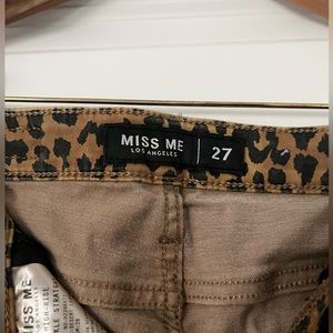 Miss me leopard print jeans